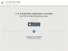 Tablet Screenshot of jbbrothers.com